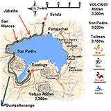 Carte du Lac Atitlan Guatemala